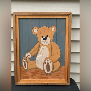 Lath Art Teddy Bear Child’s room/ nursery